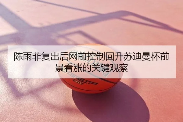 陈雨菲复出后网前控制回升苏迪曼杯前景看涨的关键观察